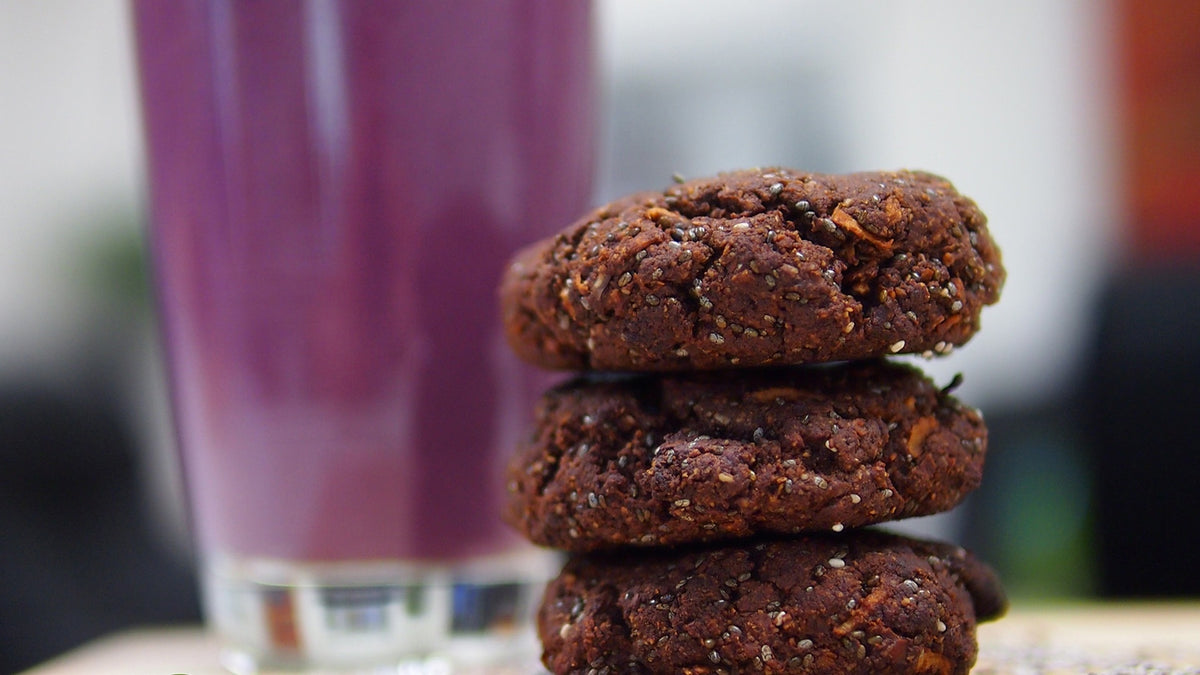 Almond Chia Choc Cookies
