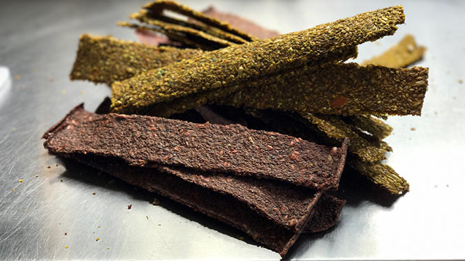 Beet, Tomato & Pink Peppercorn Infused Living Seed Cracker