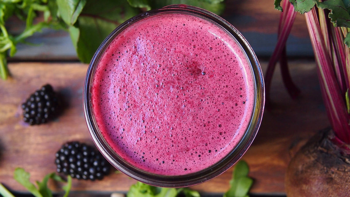 Blackberry Beet and Rocket Juice
