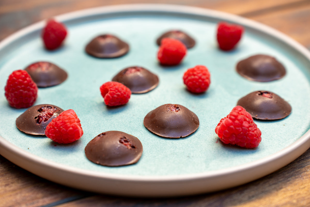 Vegan Raspberry Chocolates