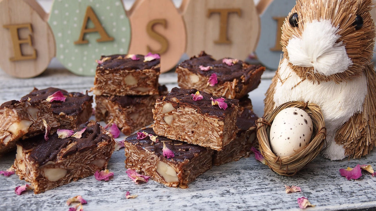 Easter Choc Chia Slice