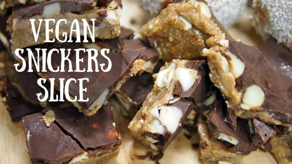 Vegan Snickers Slice