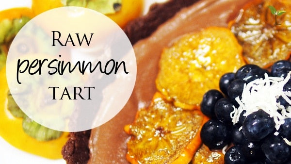 Raw Persimmon Tart