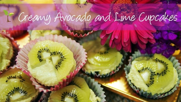 Creamy Avocado + Lime Cupcakes