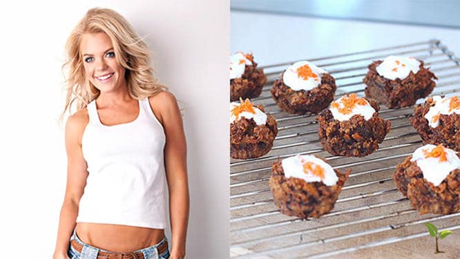 Healthy Carrot Cake Muffins