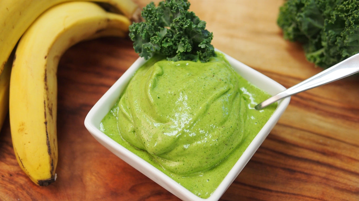 Kale and Banana Ice Cream