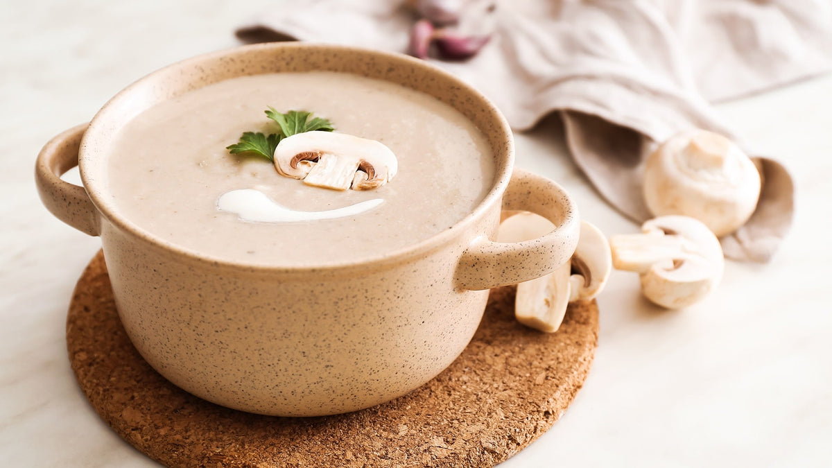 Mushroom Gone Nuts Soup