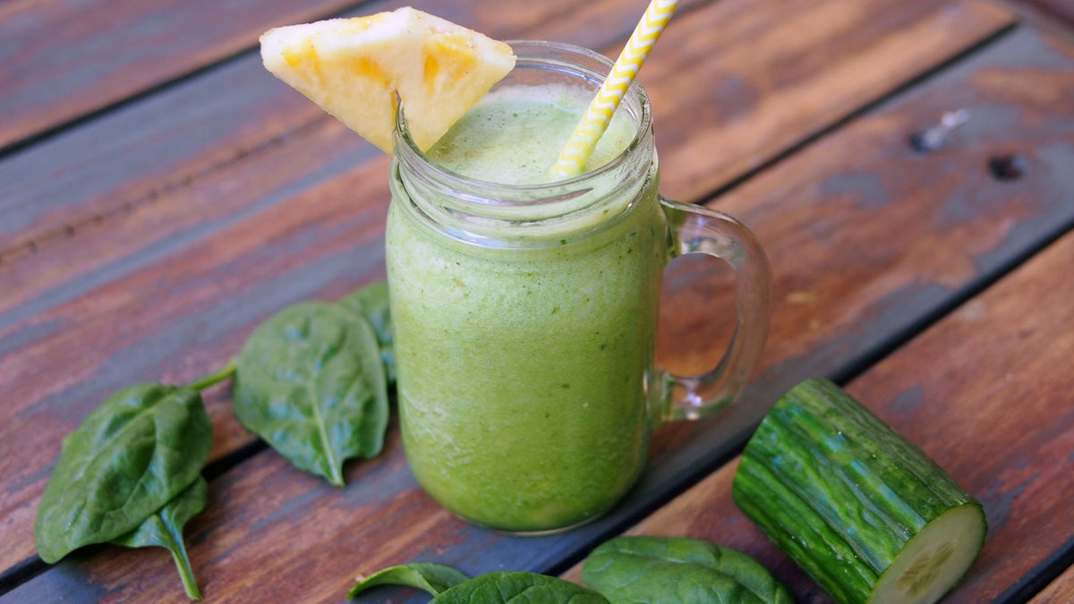 Pineapple, Mint Green Tea Green Smoothie