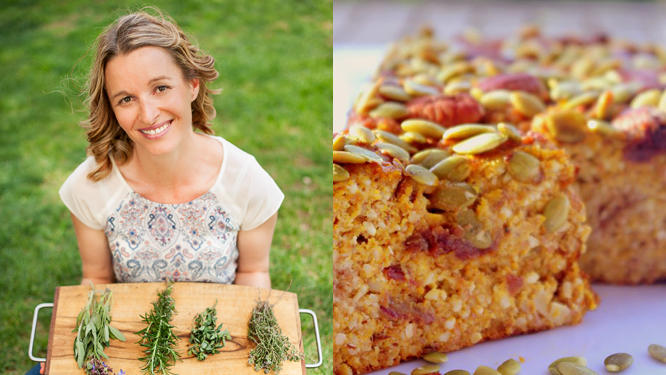 Pumpkin, Date & Almond Loaf