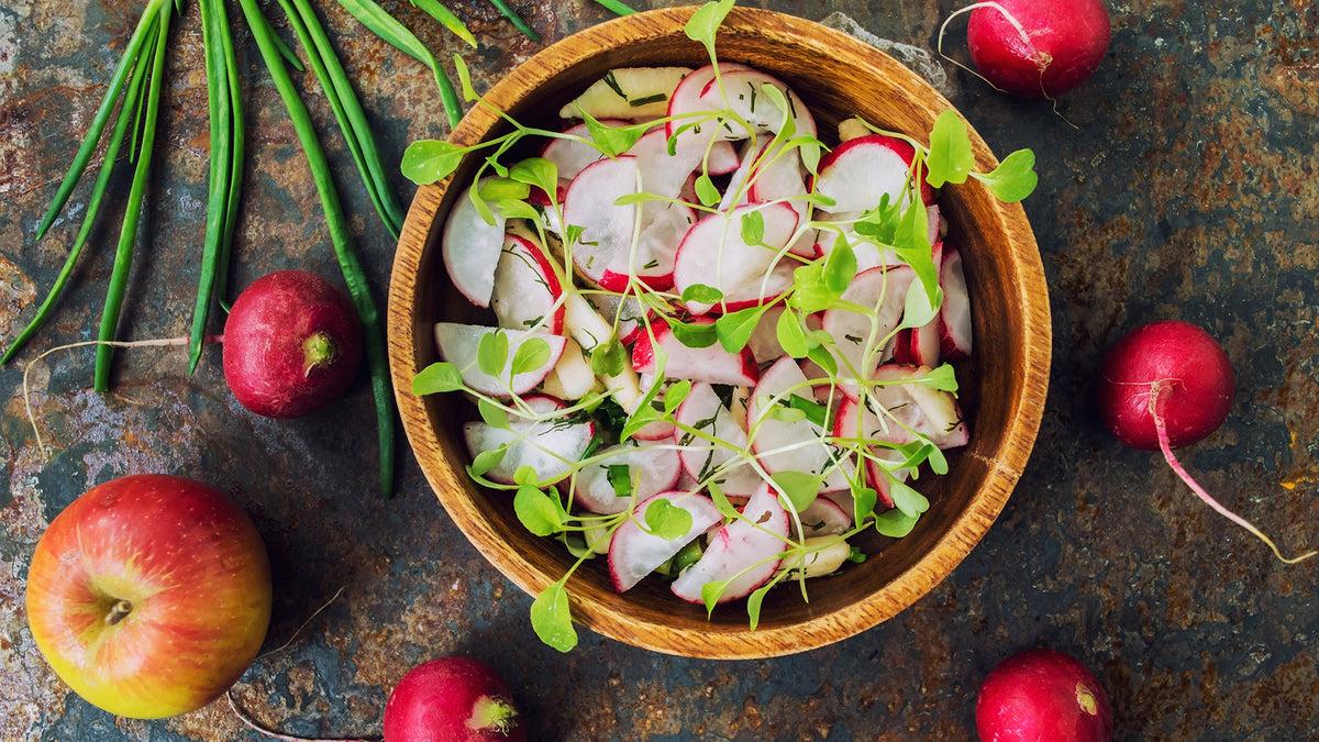 Radish Apple Cucumber Salad