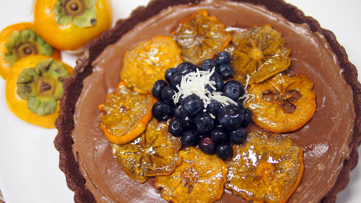 Raw Persimmon Tart