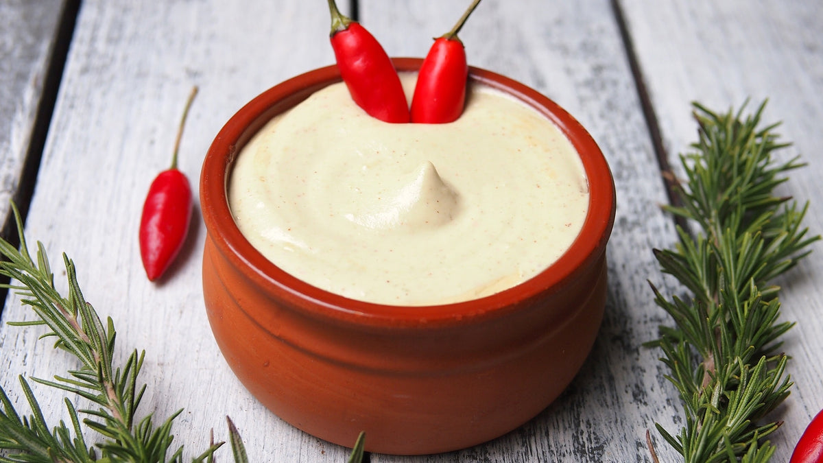 Spicy Raw Cashew & Rosemary Aioli