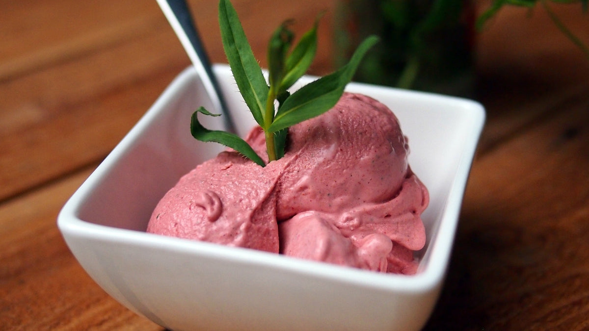 Strawberry & Tarragon Ice Cream