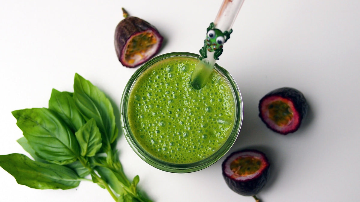 Tropical Basil Blast Smoothie