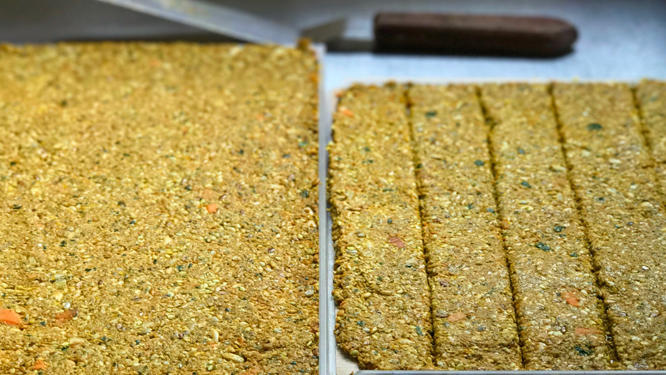 Turmeric, Carrot & Sunflower Living Seed Crackers