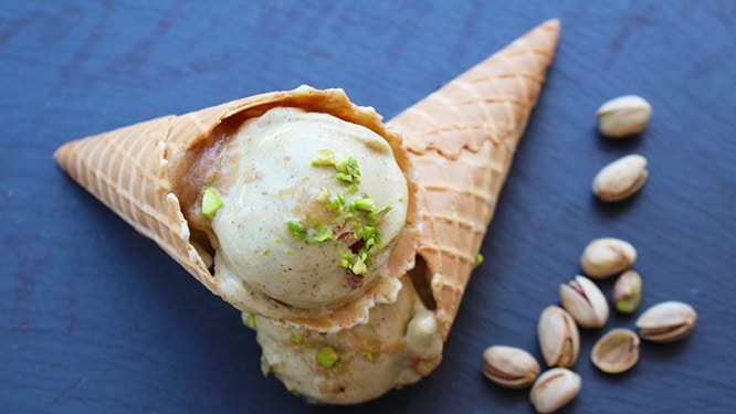 Vanilla Bean & Pistachio Ice Cream