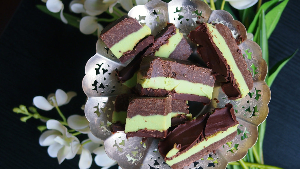 Vegan Peppermint Slice