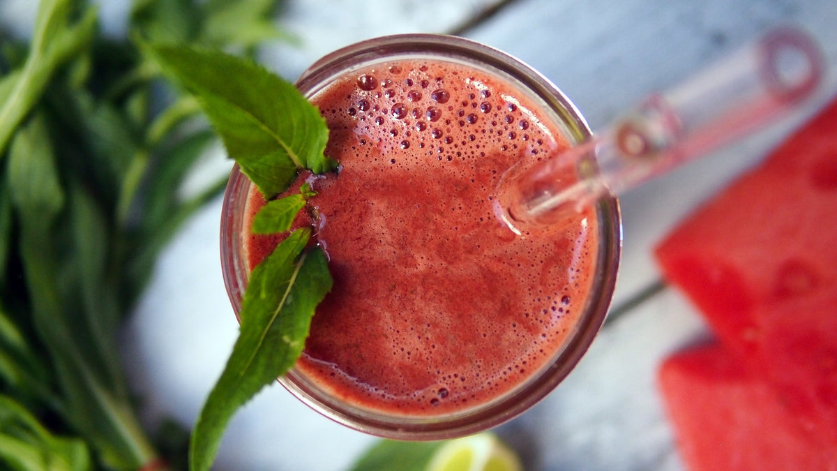 Watermelon, Lime and Mint Juice