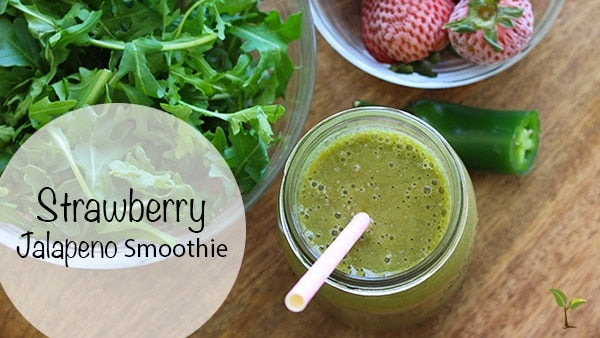 Spicy Jalapeno Strawberry Smoothie