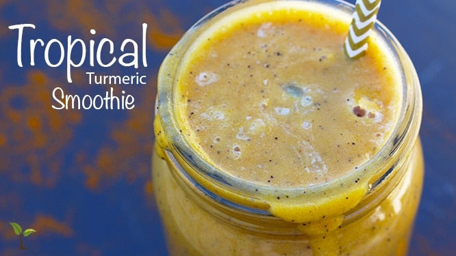 Easy Turmeric Smoothie Recipe with a tropical twist!