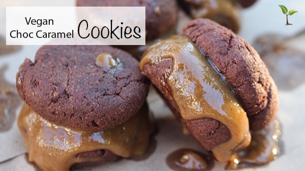 Vegan Choc Caramel Cookie Recipe