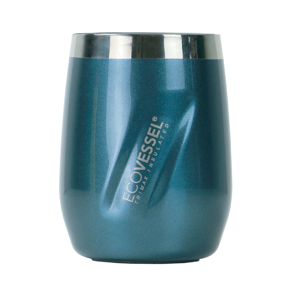 The PORT - Insulated Stainless Steel Wine & Whiskey Tumbler - 296ml (EcoVessel) - Blue Moon