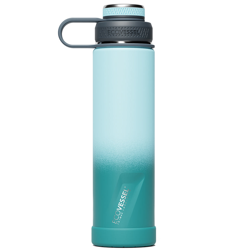 The BOULDER - TriMax Insulated Water Bottle w- Strainer - 700ml (EcoVessel) - Forest Horizon