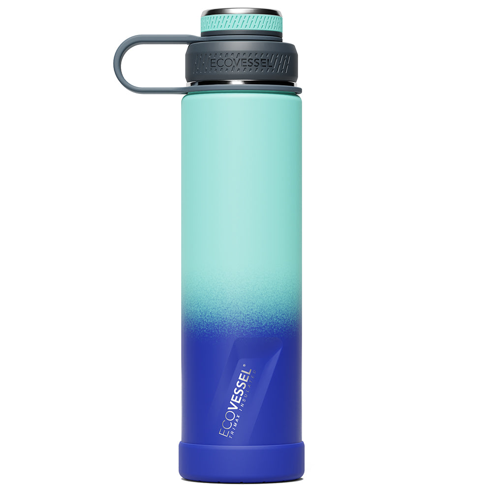 The BOULDER - TriMax Insulated Water Bottle w- Strainer - 700ml (EcoVessel) - Galactic Ocean