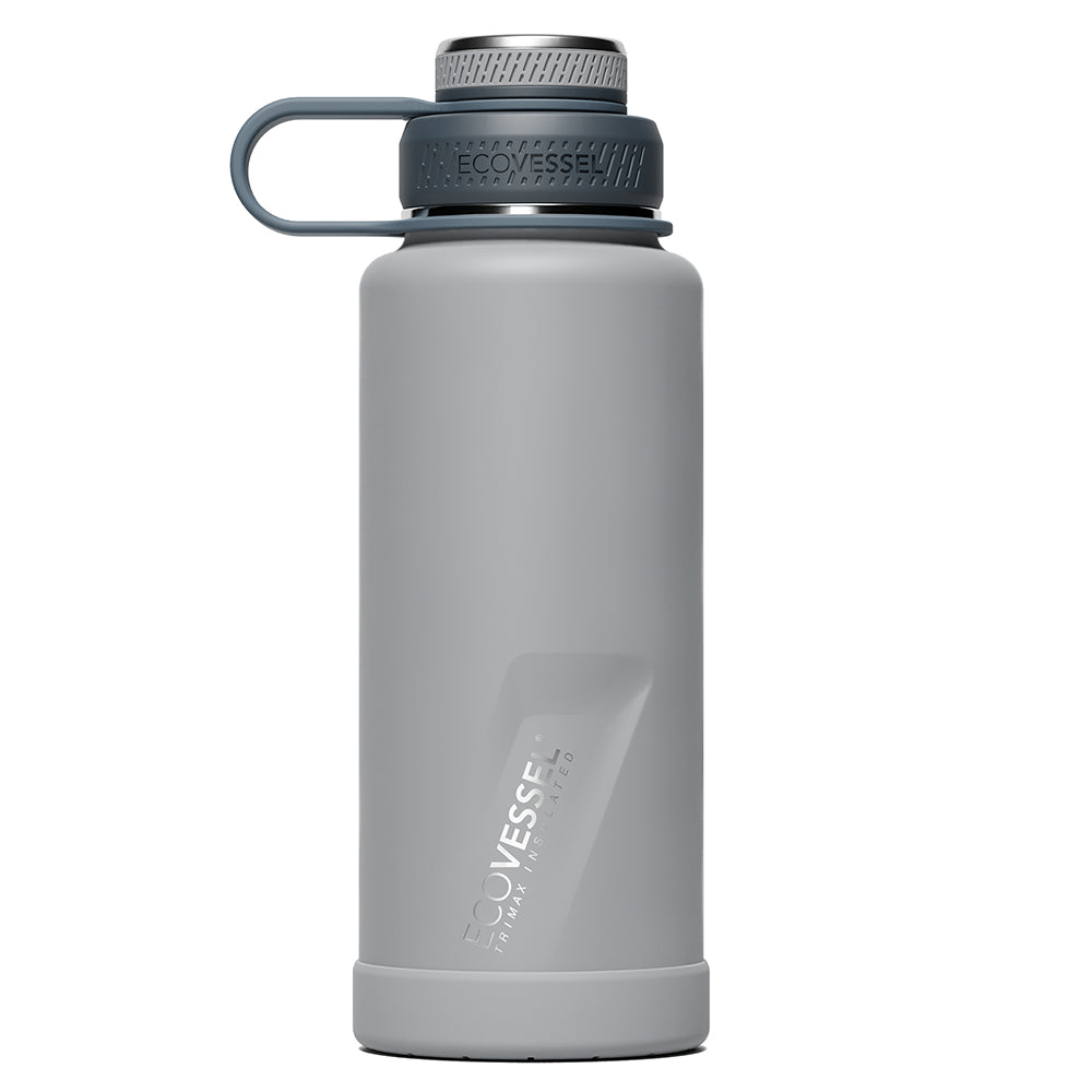 The BOULDER - TriMax Insulated Water Bottle w- Strainer - 946ml (EcoVessel) - Slate Grey