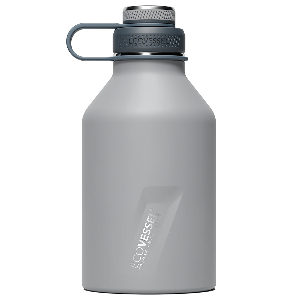 The BOSS - TriMax Insulated Growler Bottle with Infuser - 1.9L (EcoVessel) - Slate Grey