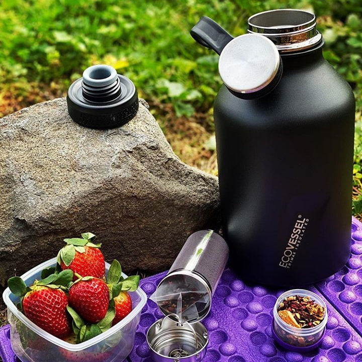 The BOSS - TriMax Insulated Growler Bottle with Infuser - 1.9L (EcoVessel)