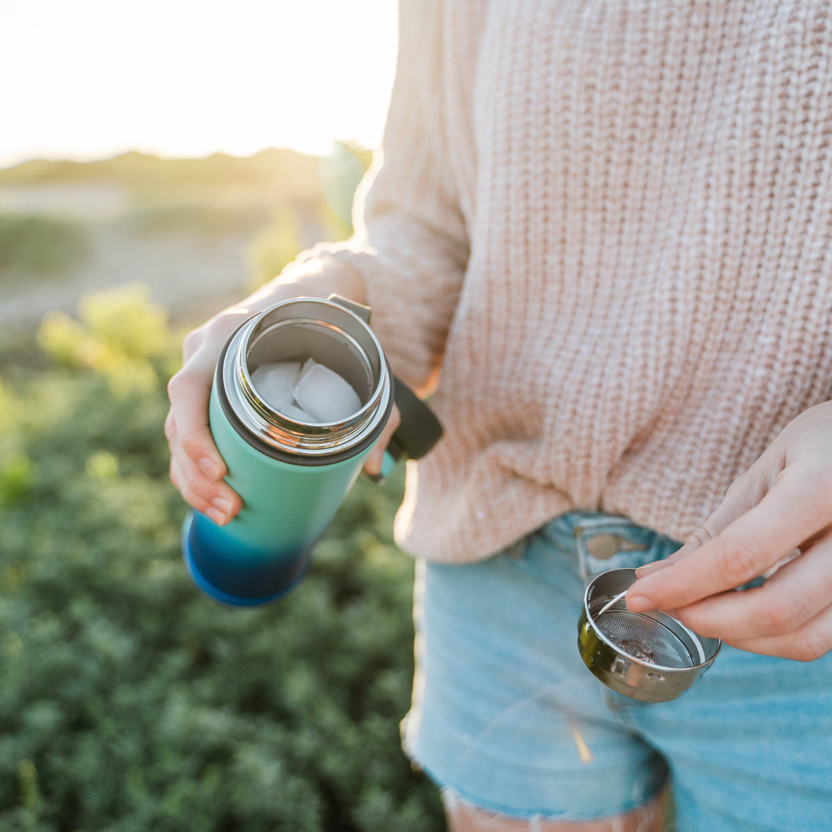 The BOULDER - TriMax Insulated Water Bottle w- Strainer - 700ml (EcoVessel)