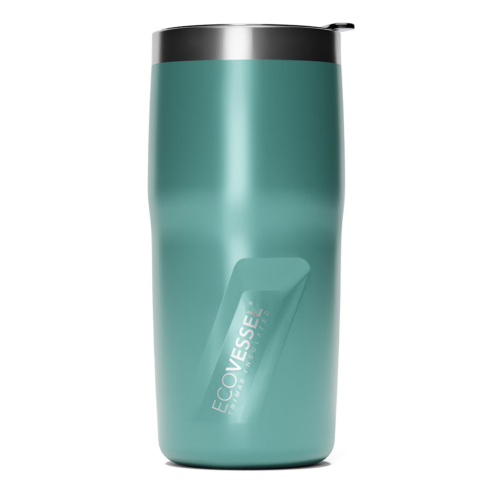 The METRO - Vacuum Insulated Stainless Steel Tumbler - 473ml (EcoVessel) - Aqua Jade