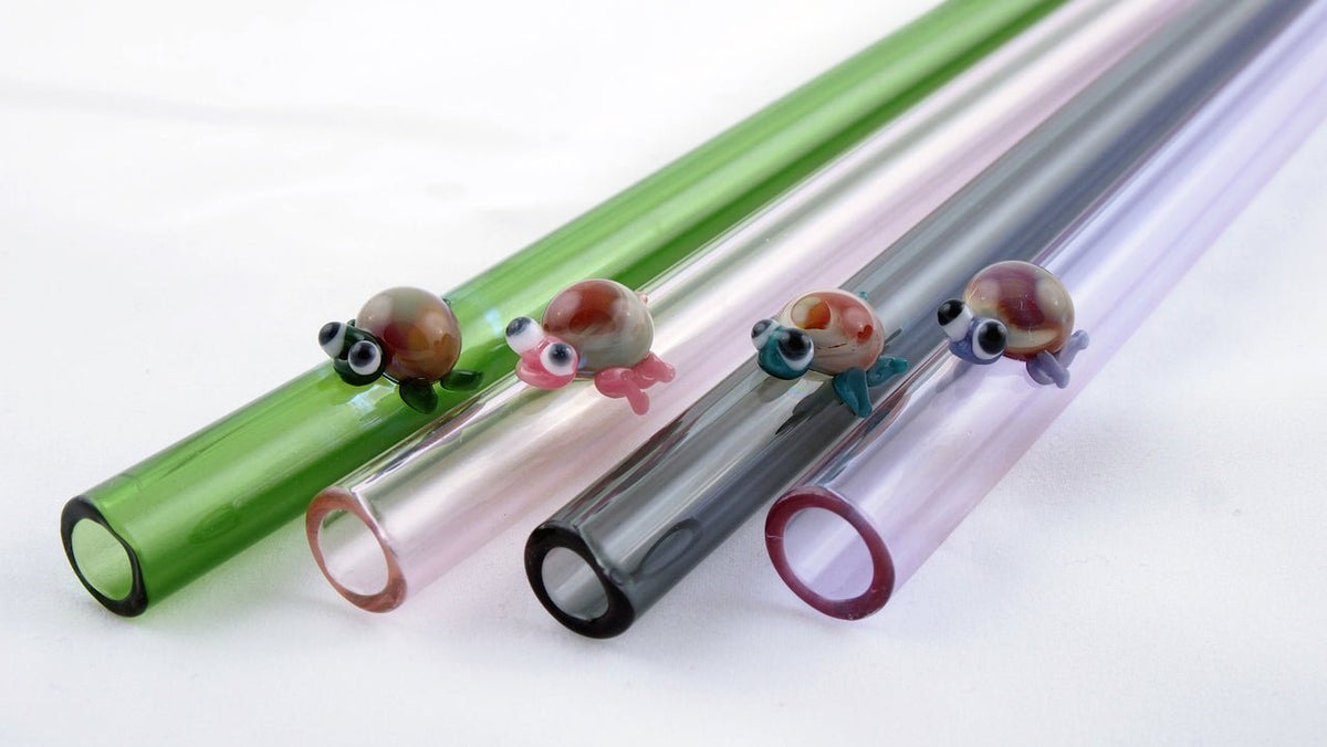 Raw Blend Designer Straws Straight - Turtle