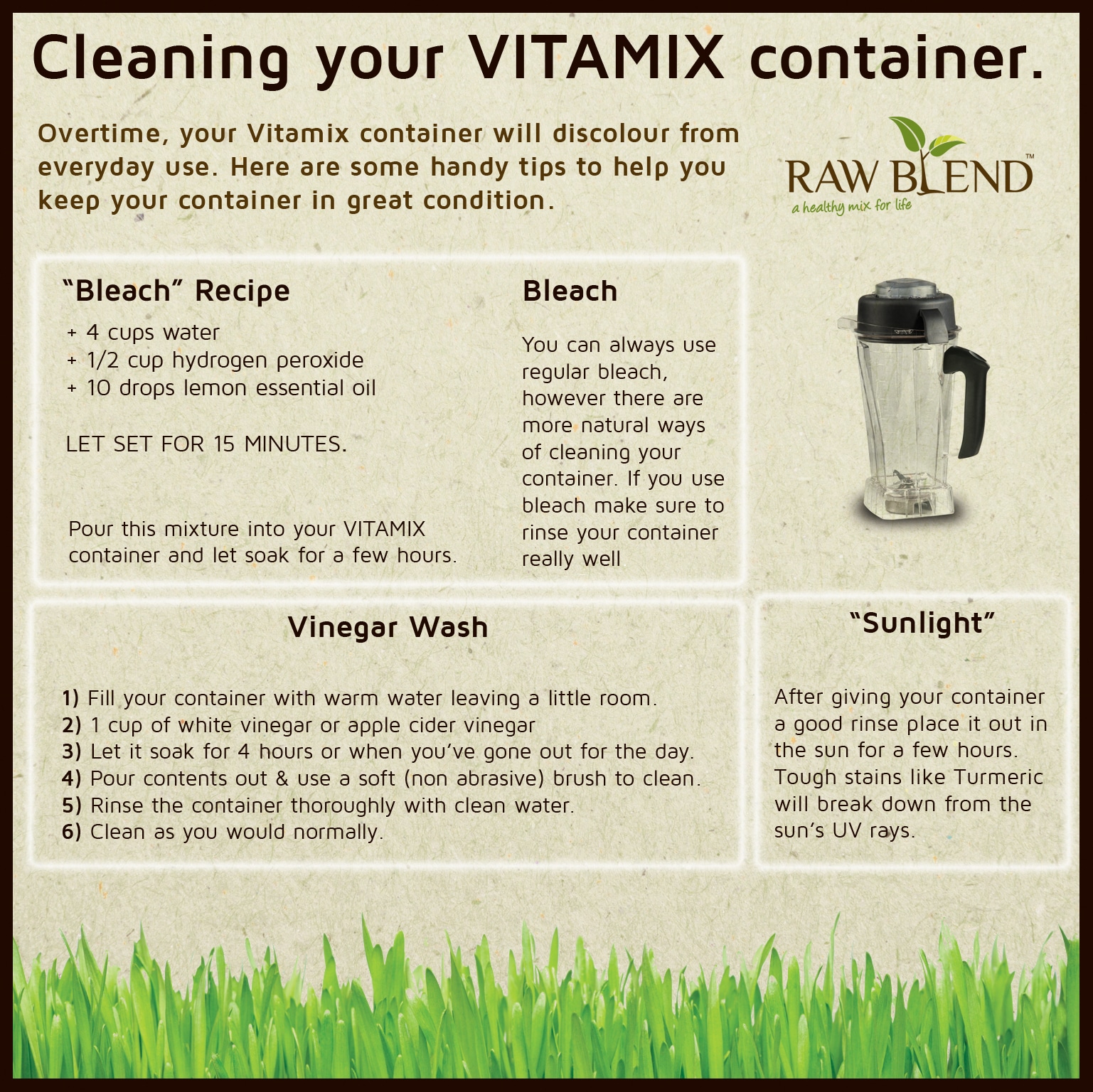 How to clean your Vitamix Container