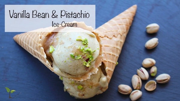 Vitamix Vanilla Bean & Pistachio Ice-Cream Recipe