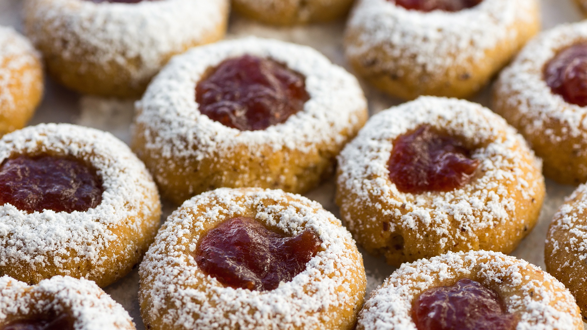 Strawberry Thumbprint Cookies