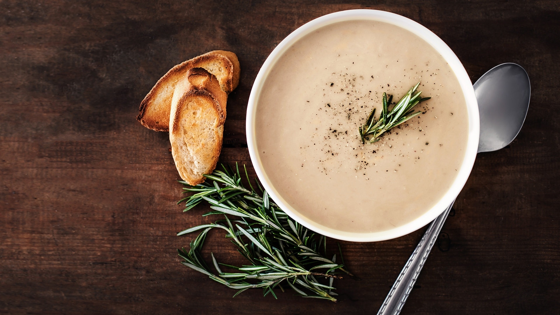 Rosemary & Garlic Potato Soup
