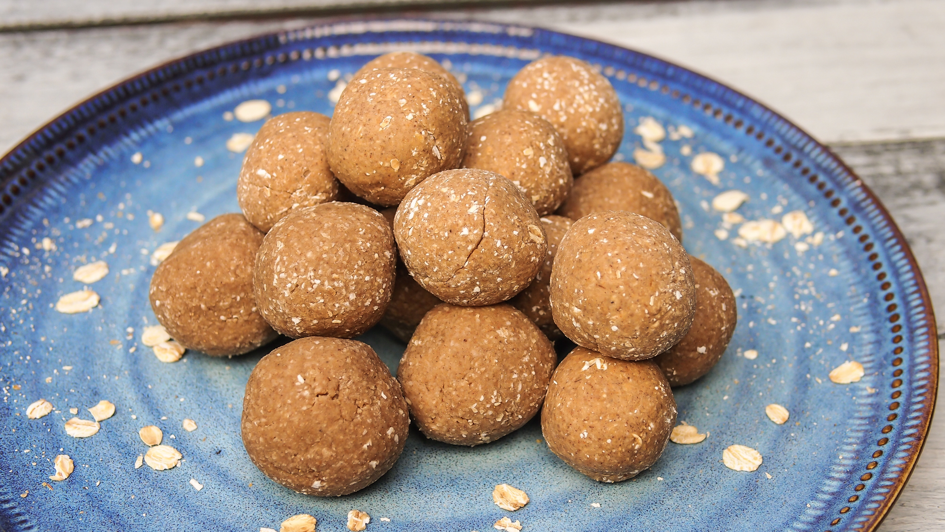 Image of Cookie Dough Bliss Balls recipe on a plate